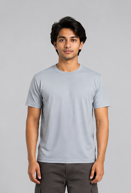 Grey Sports T-shirt  (180 GSM)