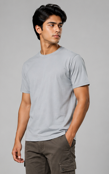 Grey Sports T-shirt  (180 GSM)